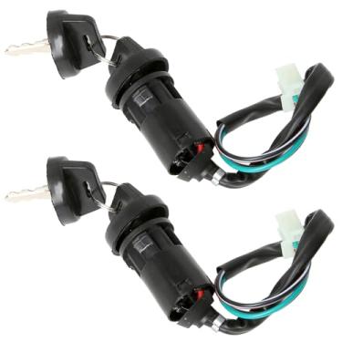 Imagem de Seentech Conjunto de chaves de ignição de 4 fios para quadriciclo chinês 50cc 70cc 90cc 110cc 125cc, TaoTao Coolster Apollo SunL Kazuma Baja Coleman Quad Go Kart Scooter