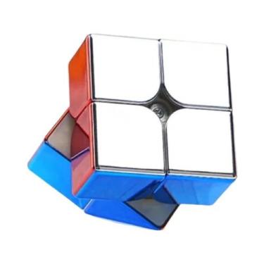 Imagem de Cubo De Velocidade Metálico Sem Adesivo 2x2 3x3 4x4 5x5, Brinquedo Edu