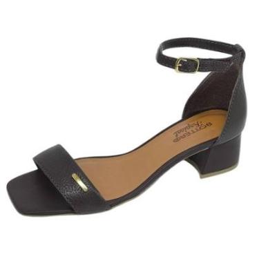 Imagem de Sandália Feminina Conforto Salto Baixo Couro Bottero-Feminino