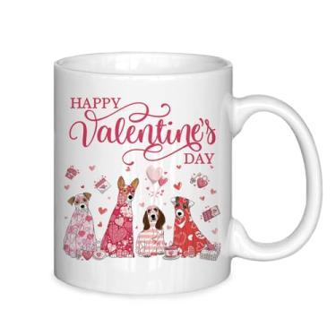 Imagem de ignytiger Caneca de Dia dos Namorados de Cachorro, Feliz Dia dos Namorados Canecas de Café para Mulheres, Canecas de Café para o Dia dos Namorados, Presentes de Dia dos Namorados para ela, Caneca de