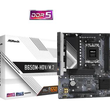 Imagem de Placa Mãe Asrock B650M-HDV, M.2, AM5, DDR5, HDMI, DP TYPE-C, USB3.2, LAN 90 - MXBLA0-A0UAYZ