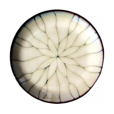 Imagem de Pratos de sobremesa de cerâmica, prato de sushi de porcelana japonesa, pratos de jantar redondos, prato de aperitivo, salada, sobremesa, para pão, macarrão, salada, sushi - pode ir ao micro-ondas