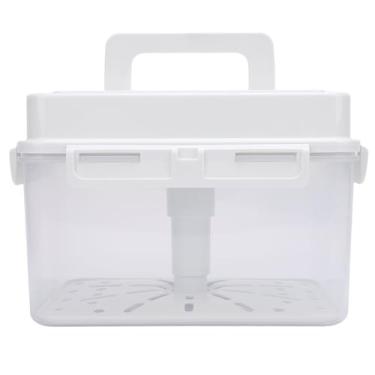 Imagem de Naroote Recipiente Kimchi de Grande Capacidade, Frasco de Fermentação PP Transparente Hermético, Frasco de Placa de Prensa Elástica Com Vedação Segura, Ideal para Fermentar Chucrute e Picles (4L)