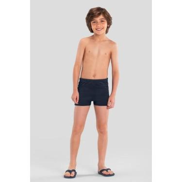 Imagem de Sunga boxer infantil menino em malha UV Brandili, 4, Azul