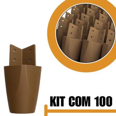 Imagem de Kit Com 100 Pés Para Multiusos Móveis e GuardaRoupas em Plástico Resis
