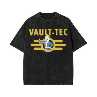 Imagem de Camiseta Oversized De Algodão Estampada Estilo Streetwear Hip Hop Para