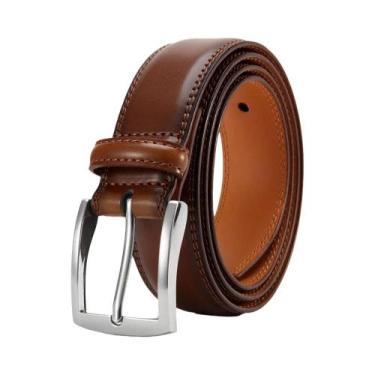 Imagem de Cinto De Couro Genuíno Masculino plus Size Com Fivela De Agulha, Casua