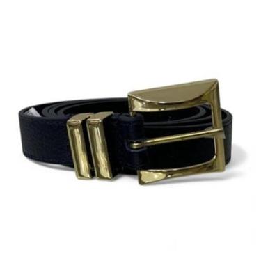 Imagem de Cinto Fino Feminino em Couro Fivela Quadrada 028 Vermelho M-Feminino