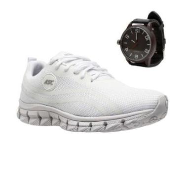 Imagem de Tenis Ortopedico Masculino Corrida Caminhada Academia Treino + Relógio-Masculino
