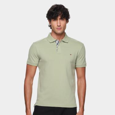 Imagem de Camisa Polo Tommy Hilfiger Pique Placket Interest Masculina-Masculino