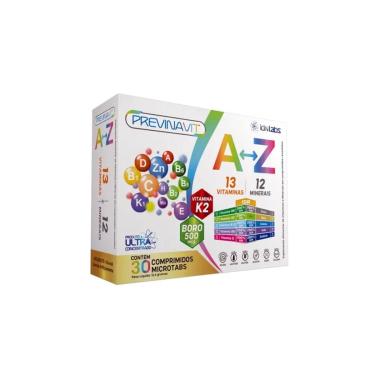 Imagem de Previna Vit A-Z 13 Vitaminas + 12 Minerais 30 comp IDNLabs-Unissex