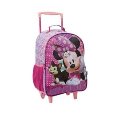 Imagem de Mochila com Rodas Escolar 14 Minnie e Fígaro-Feminino