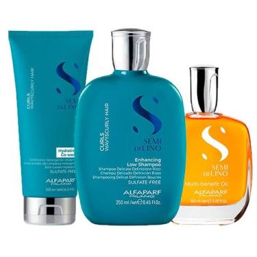 Imagem de Kit Alfaparf SDL Curls - Sh 250ml + Cond 200ml + Óleo 100ml - ALFAPARF