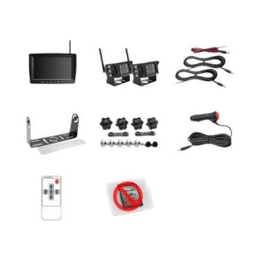 Imagem de Monitor DVR Sem Fio GreenYi De 7 Polegadas Para Caminhões, 1280x720 HD