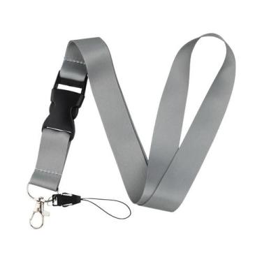 Imagem de Cordão De Pescoço Macaron Cor Pura Para Chaveiro, Porta-Crachá E Acess