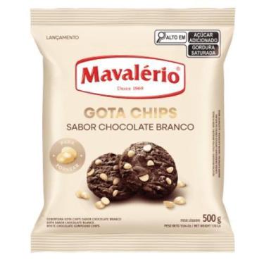 Imagem de Chocolate gotas chip Branco Mavalerio 500g - Mavalério