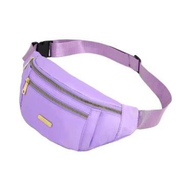 Imagem de Bolsa De Cintura Esportiva Feminina, Fanny Pack Multi-Camadas, Bolsa T