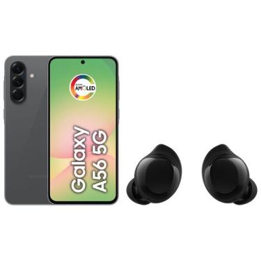 Imagem de Smartphone Samsung Galaxy A56 256GB 5G 8GB RAM - Preto + Fone de Ouvid
