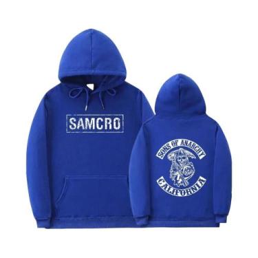 Imagem de Moletom Com Capuz Unissex Sons of Anarchy SAMCRO Com Estampa Dupla Fac