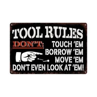 Imagem de Placa De Metal Retrô Vintage Da Marca Stihl Para Decoração De Parede E