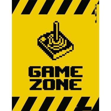 Imagem de Kit 3 Placas Sinalização - Game Zone Retro