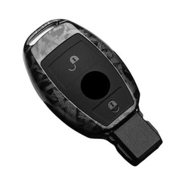 Imagem de Capa De Chave De Carro Em Fibra De Carbono ABS Para Mercedes Benz, Com