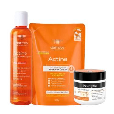 Imagem de Kit Refil Gel de Limpeza Facial 300g + Tônico Adstringente 190ml Actin