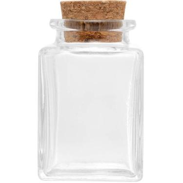 Imagem de Mini Porta Tempero 90ml de Vidro com Tampa de Rolha Lyor par