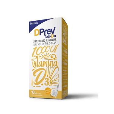 Imagem de Vitamina D Colecalciferol Dprev Todo Dia Gotas 1000UI 10mL - Myralis