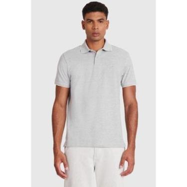 Imagem de Polo Aramis Básica Gola 3 Frisos Cinza Mescla Com Gelo-Masculino