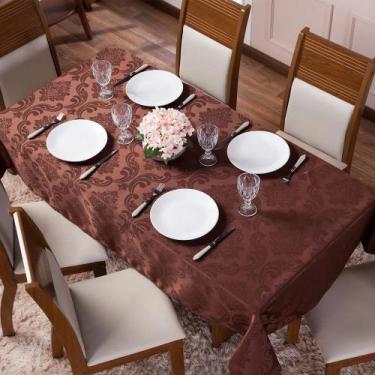 Imagem de Toalha De Mesa Jacquard Retangular 8 Lugares Jacard - FF Enxovais, Mar