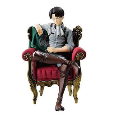 Imagem de Figura de anime de brinquedo Levi Soldier em PVC de 15 cm para coleção
