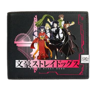 Imagem de Carteira Bungos Strays Dogs Anime Characters Slim BiFold PU - Yiweisai