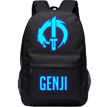 Imagem de Mochila escolar Genji 76 Overwatch Anime para crianças - yiweisai