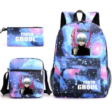 Imagem de Conjunto de mochilas escolares Tokyos Ghouls, 3 unidades para crianças
