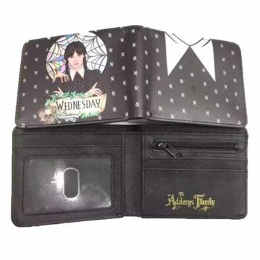 Imagem de Carteira às quartas-feiras, personagens de anime, couro PU fino e dobr
