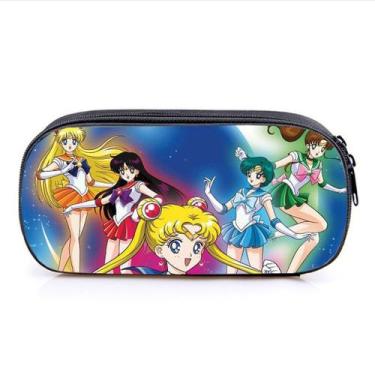Imagem de Estojo para lápis Sailors Moons Cartoon Anime de grande capacidade - y