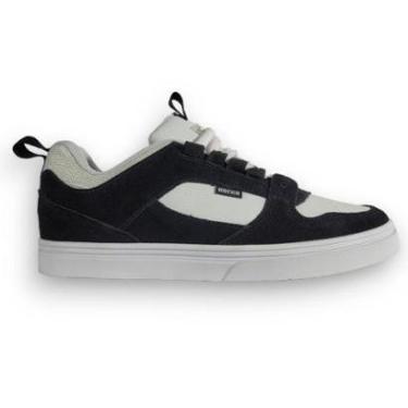 Imagem de Tênis Hocks Pop Lite Preto e Branco PetPoa Skate Camurça-Masculino
