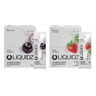 Imagem de LIQUIDZ - Eletrólitos Zero Açúcares - Jabuticaba | Melancia - Kit 2 Caixas - 28 sachês-Unissex