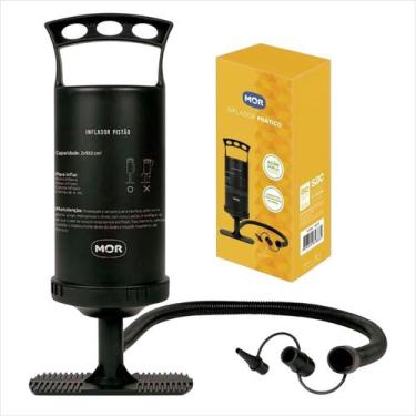 Imagem de Bomba Inflador Manual 30cm  Portátil para Colchões Infláveis, Boias e 
