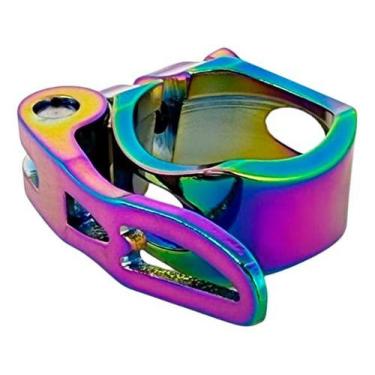 Imagem de Abraçadeira Canote Selim Bike Alumínio 31.8 Rainbow Camaleão Camaleão 