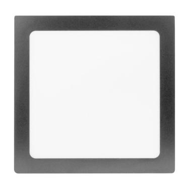 Imagem de Painel De Led Foxlux Quadrado Preto 18w 4000k Embutir