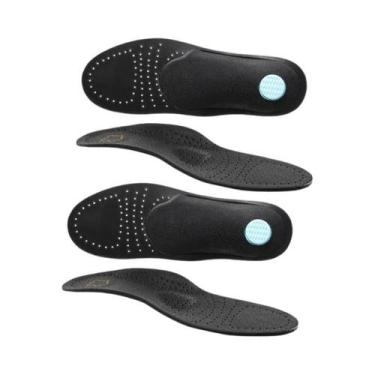 Imagem de Palmilhas Ortopédicas De Couro Respirável Com Suporte Para Arco De Pés