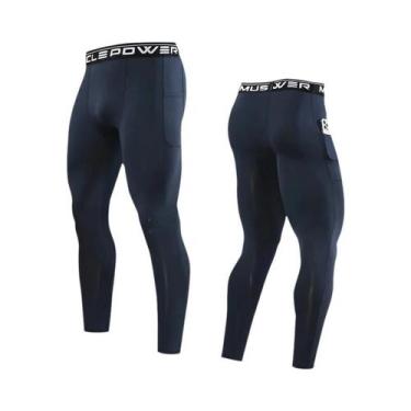 Imagem de Calças Leggings De Compressão Para Corrida Masculinas, Calças Esportiv