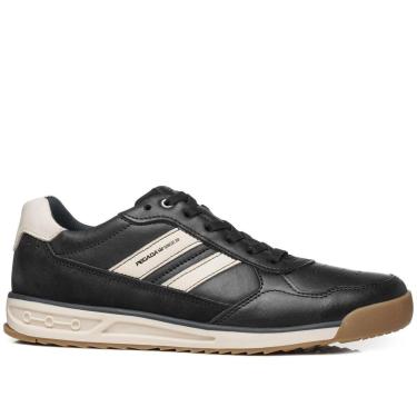 Imagem de Sapatênis Pegada Masculino em Couro Preto 112504-04-Masculino