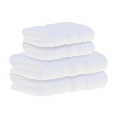 Imagem de Kit Toalhas De Banho 4 Pçs Branco Buddemeyer Algodão Egípcio