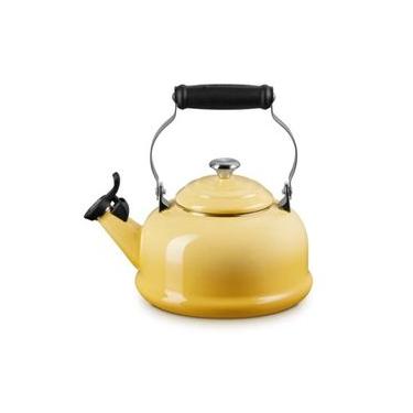 Imagem de CHALEIRA TRADICIONAL LE CREUSET COM APITO 1,6L EM AÇO ESMALTADO CAMOMILLE 40104010070900