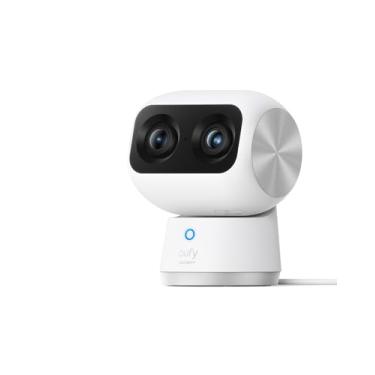 Imagem de eufy Security Câmera Interna S350, Câmeras Duplas, Câmera de Segurança com Resolução 4K Uhd com Zoom 8 × e Ptz 360 °, Ia Humana/Animal de Estimação, Ideal para Monitor de Bebê//Segurança Doméstica, Wi