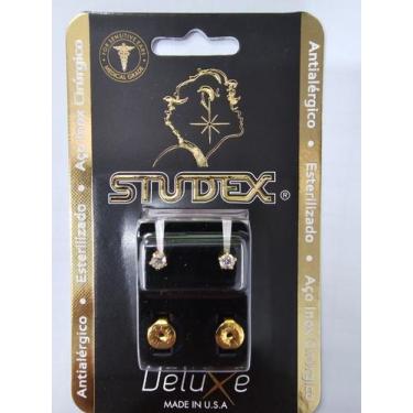 Imagem de Brinco deluxe - zircônia média dourado r100y - STUDEX