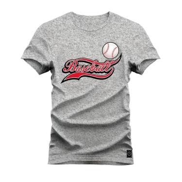 Imagem de Camiseta Plus Size Estampada Algodão Unissex Baseball-Unissex